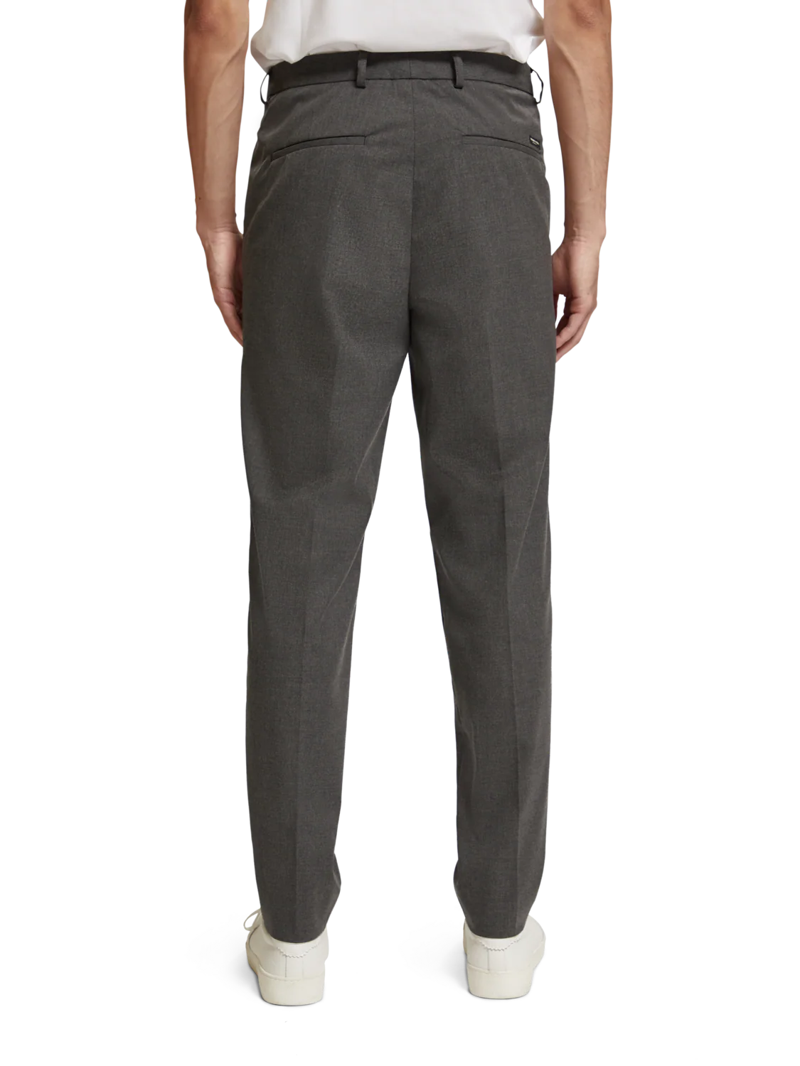 IRVING - SLIM TAPERED MELANGE VISCOSE-BLEND CHINO - Image 3