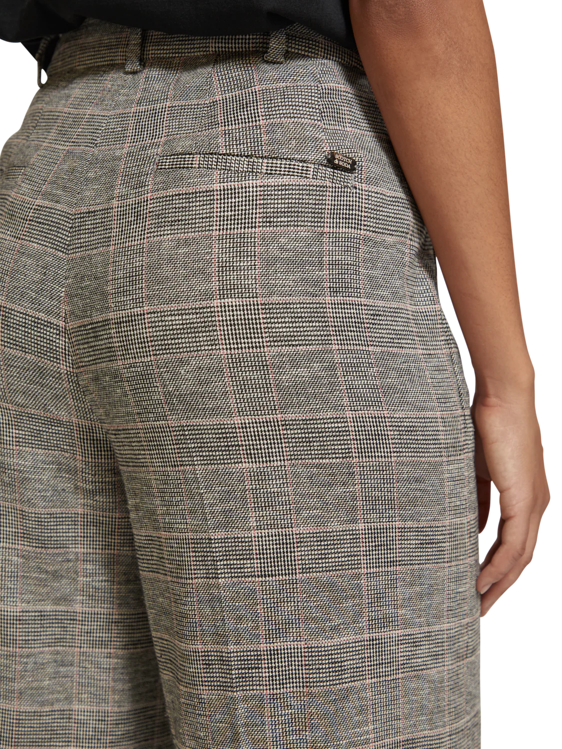HANA - HIGH RISE WIDE LEG PRINCE OF WALES PANT - Image 3