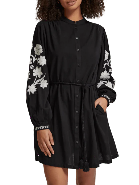 MINI DRESS WITH SLEEVE EMBROIDERY - Image 2