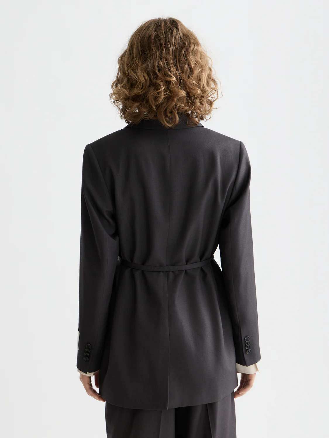 Essentials TROPICAL WOOL BOYFRIEND BLAZER - Image 4