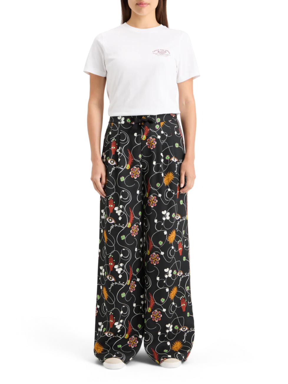 ELENI WIDE LEG PYJAMA PANT