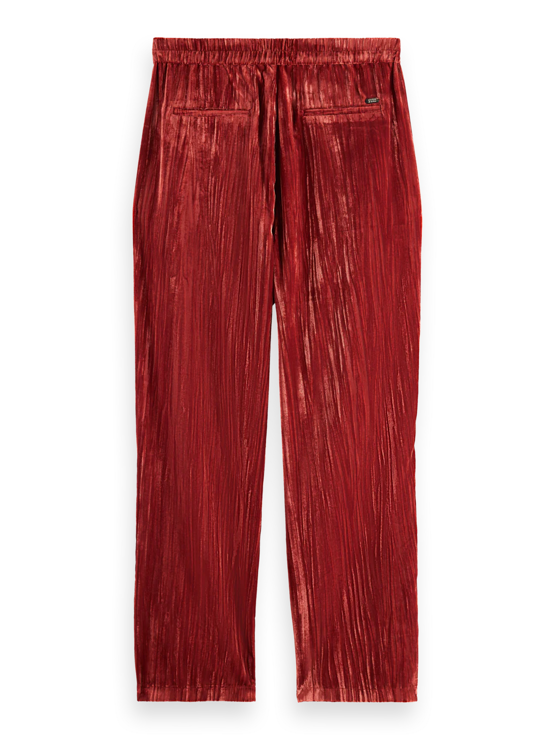 LACE TRIMMED VELVET PANT - Image 4