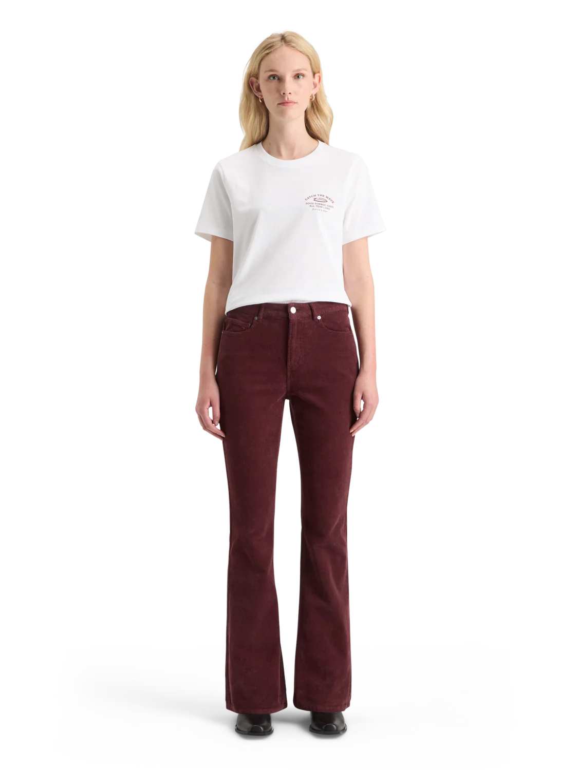 THE CHARM CLASSIC FLARED JEANS IN COLOURED STRETCH CORDUROY - Image 4