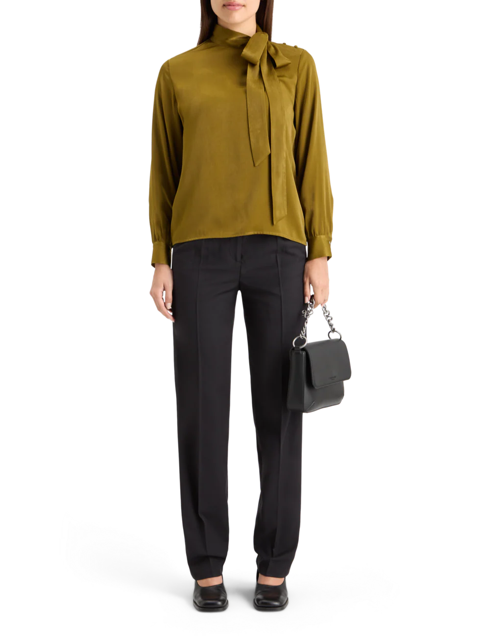 ROBYN - TUXEDO PANT WITH SATIN DETAIL - Image 8
