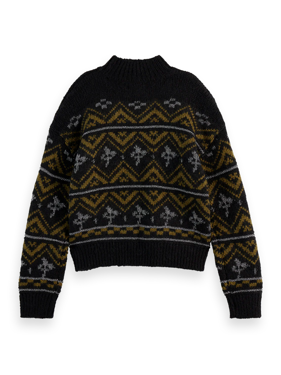 METALLIC FAIR ISLE PULLOVER - Image 6