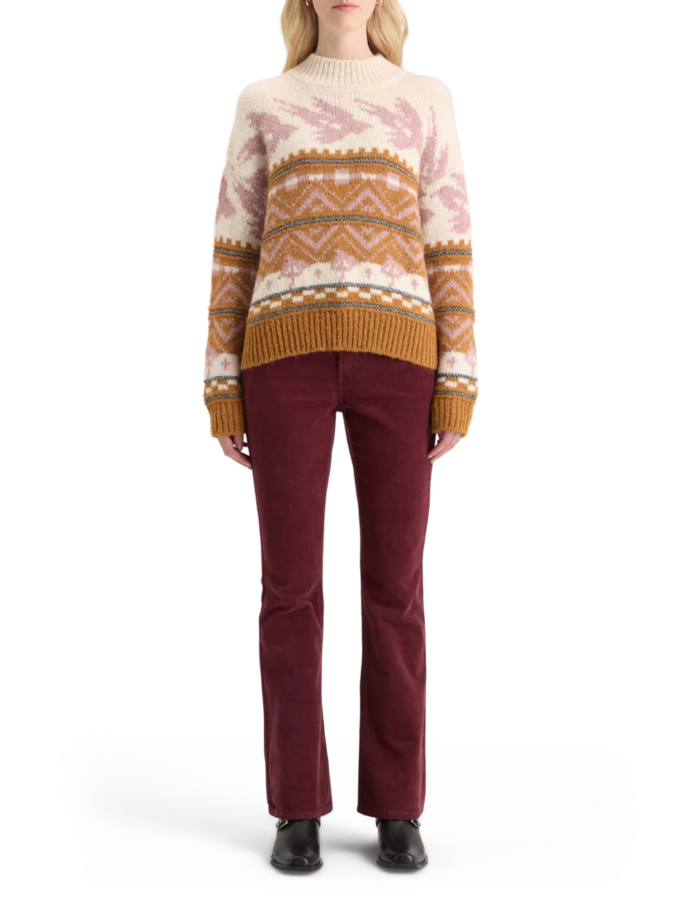 METALLIC FAIR ISLE PULLOVER - Image 8