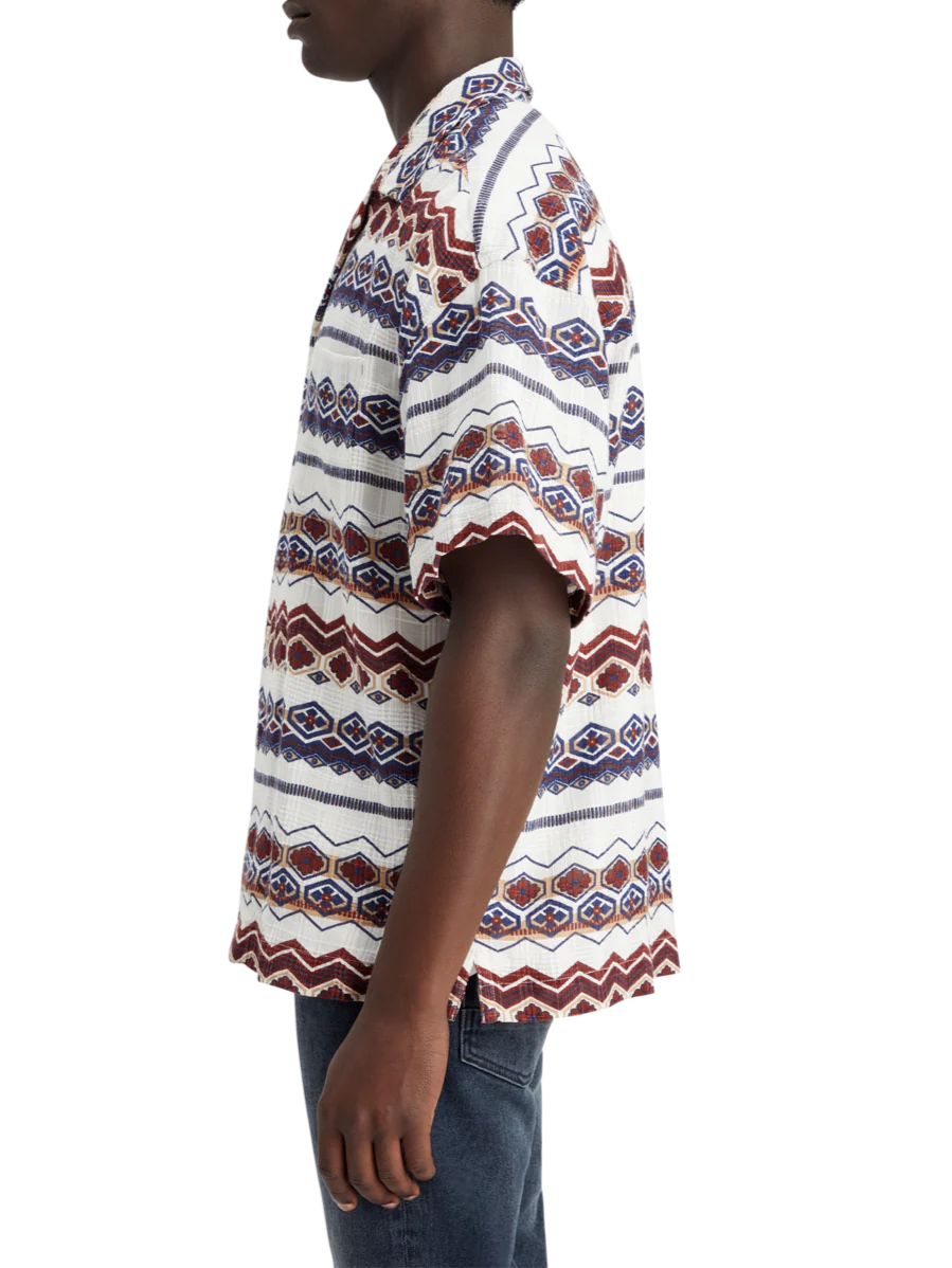 Structured printed stripe shirt - Image 7