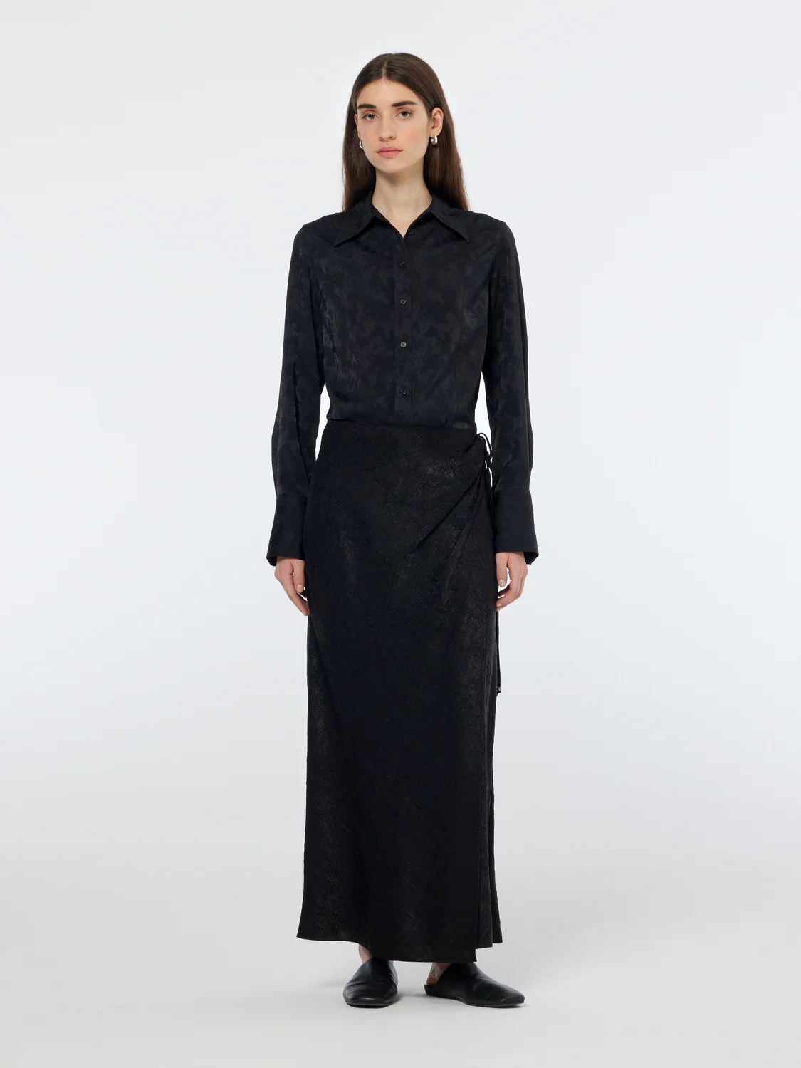 Satin Jacquard Shirt - Image 2