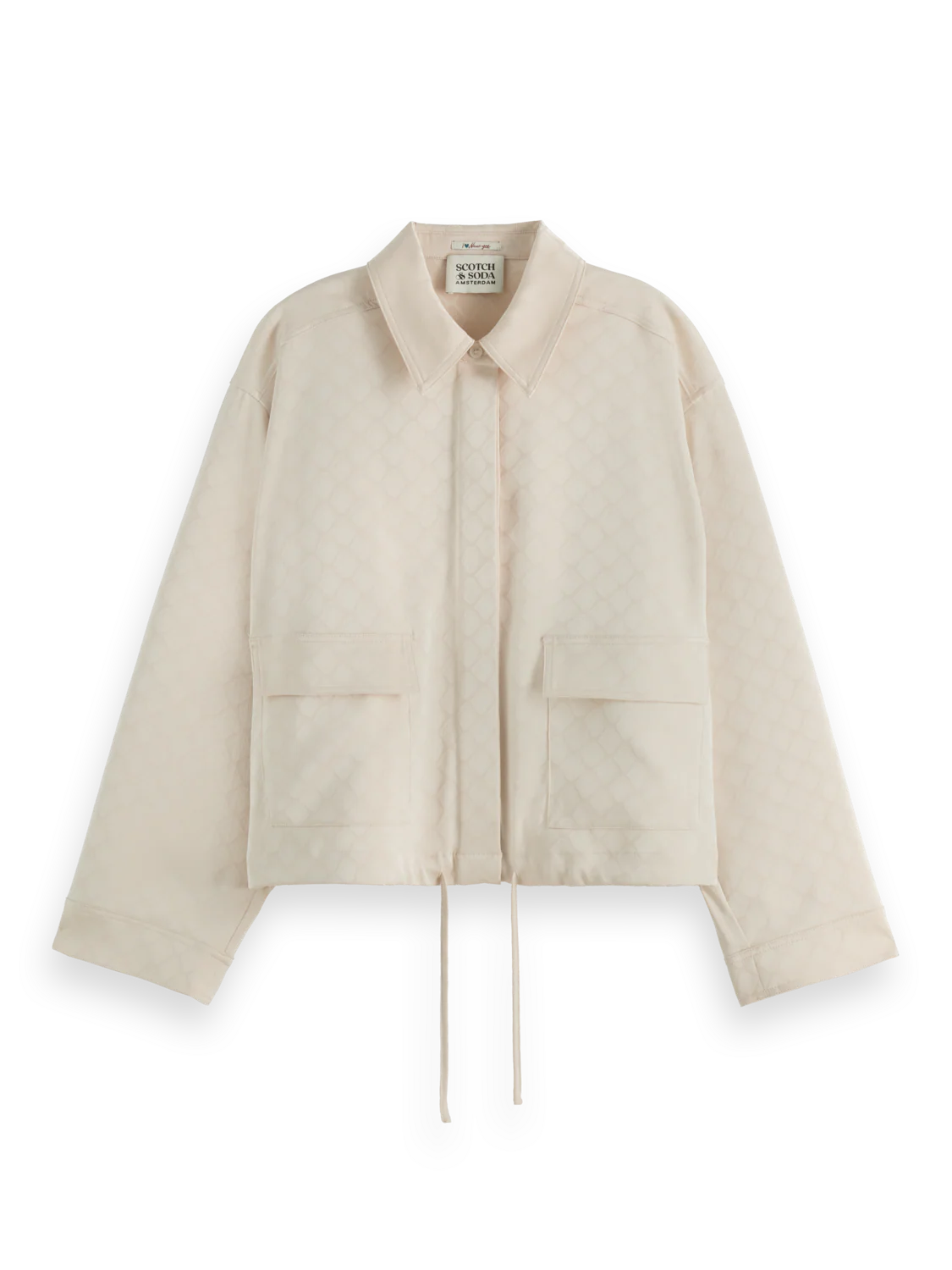 Satin Jacquard Utility Shirt - Image 7