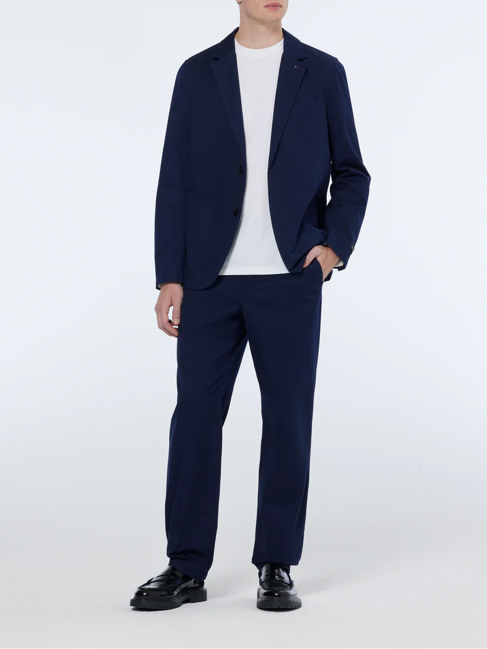 Unconstructed cotton twill blazer - Image 2
