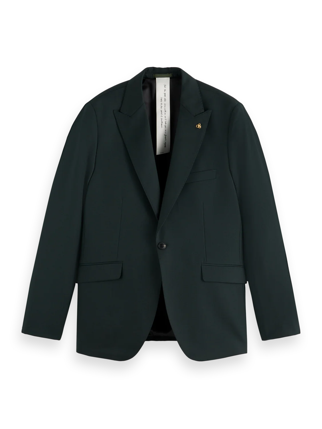 Single-buttoned regular blazer - Image 3
