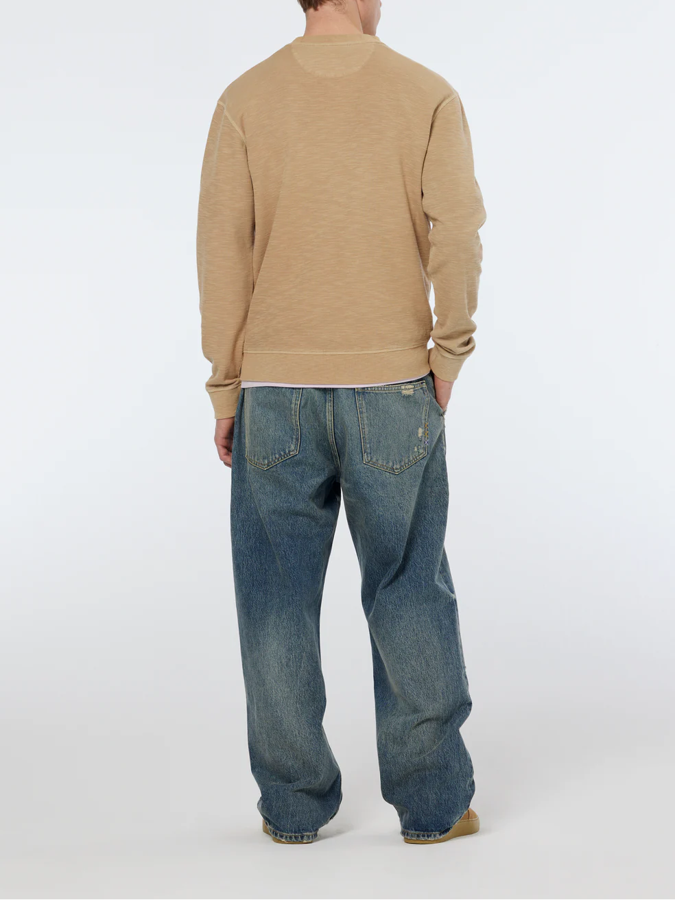Garment dye structured sweatshirt - Image 3