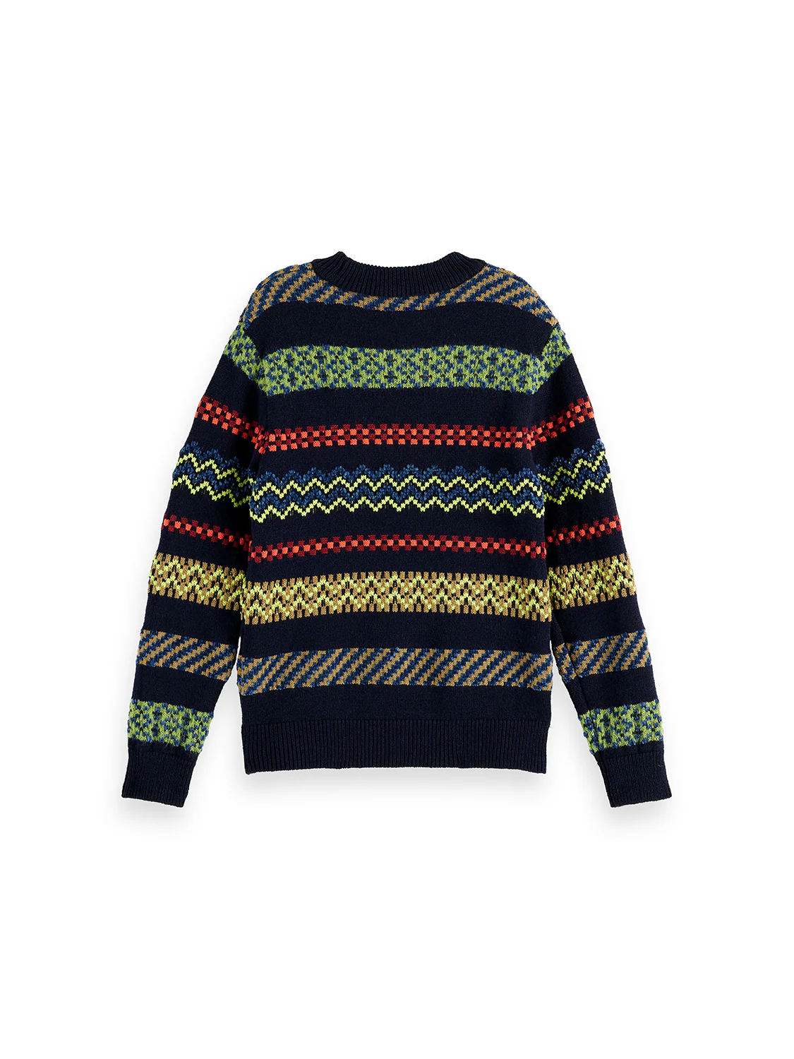 Boys Regular-fit festive jacquard pullover - Image 2