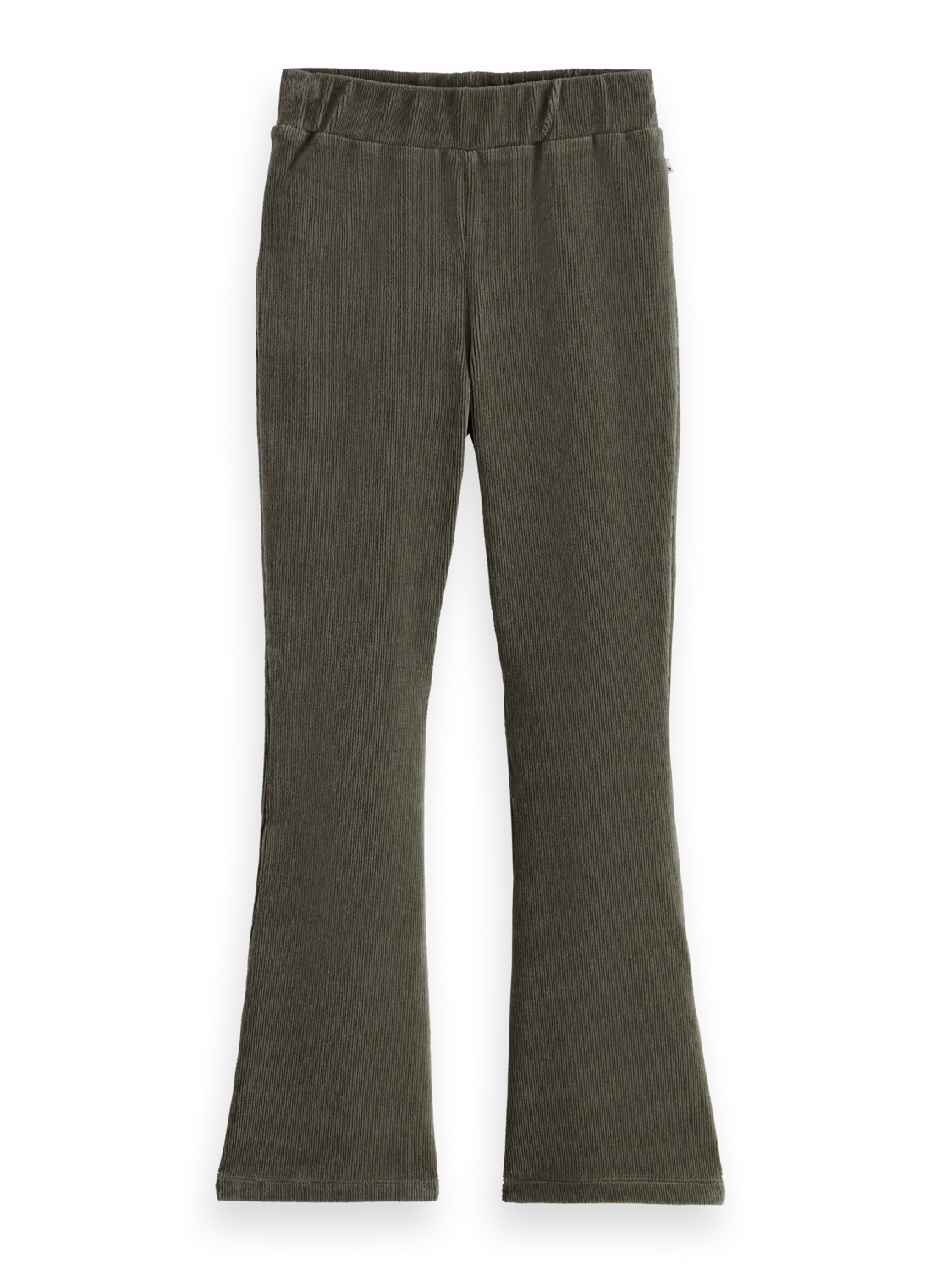 Girls Velvet ribbed leggings