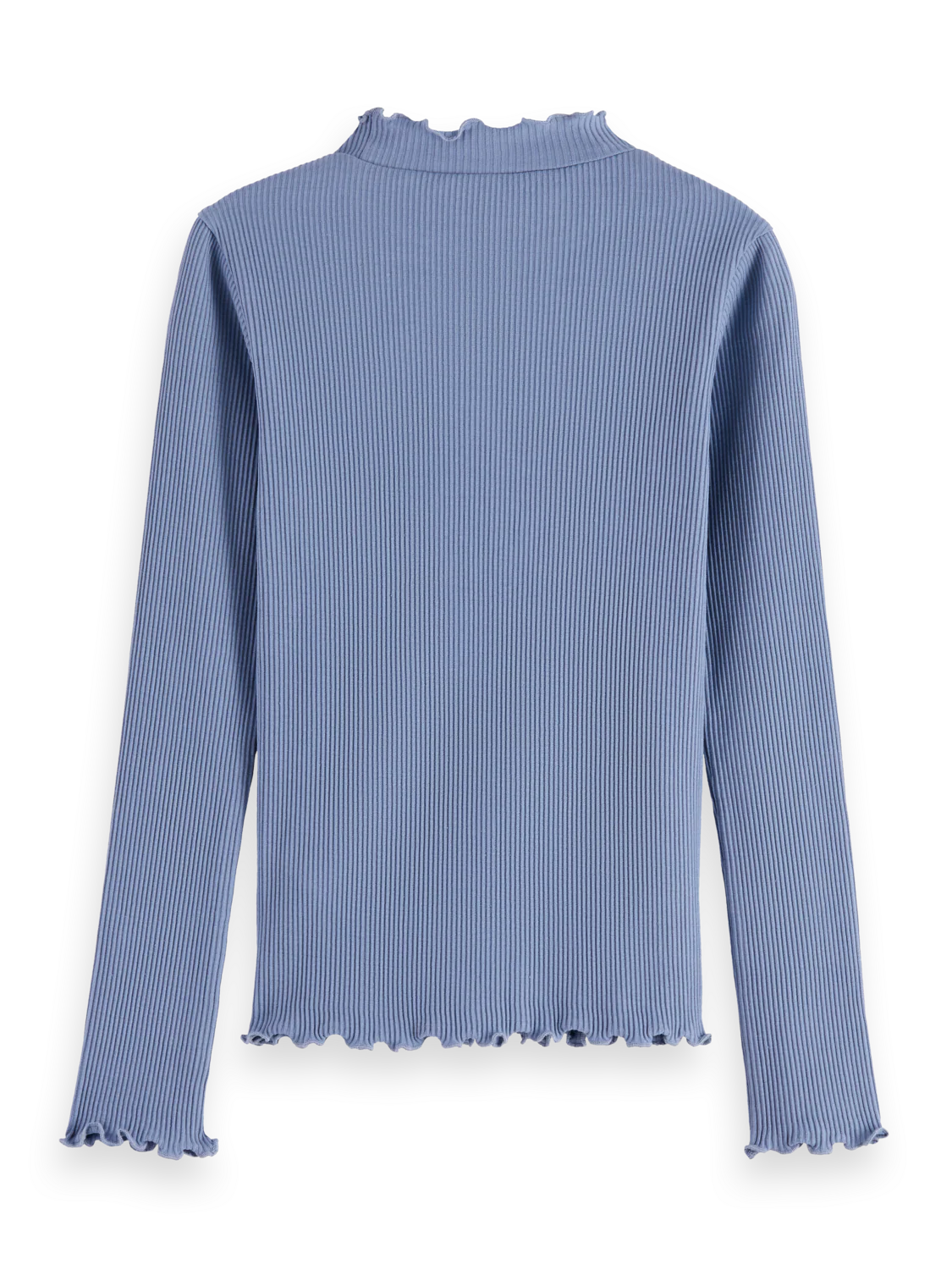 Girls Mock neck ribbed slim long-sleeve top - Image 2