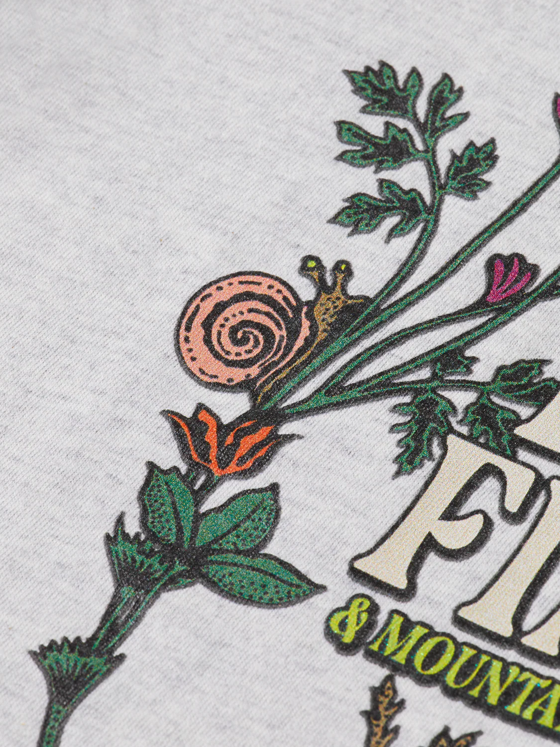 Girls Relaxed melange artwork t-shirt - Image 3