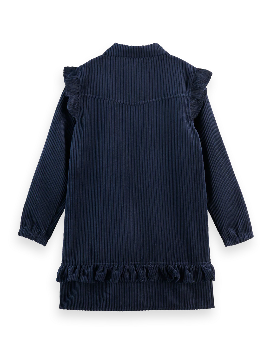Girls Corduroy dress with ruffle details - Image 2