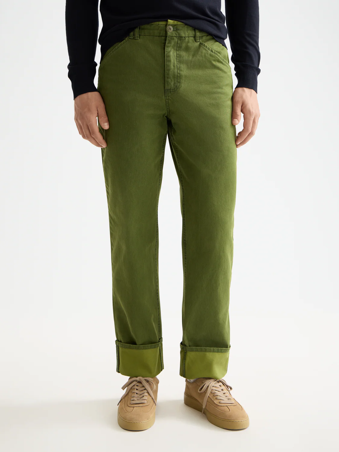 Clarke herringbone straight fit chino - Image 2