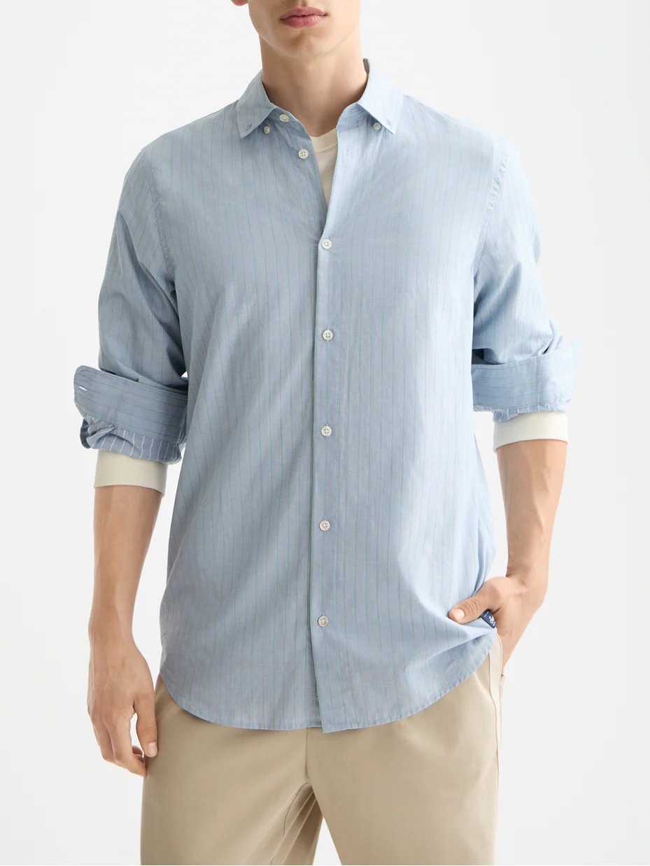 Yarn-dyed stripe shirt