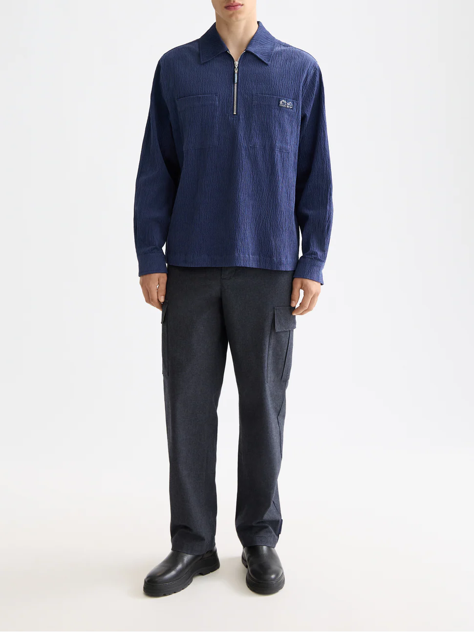 Corduroy zip shirt - Image 2