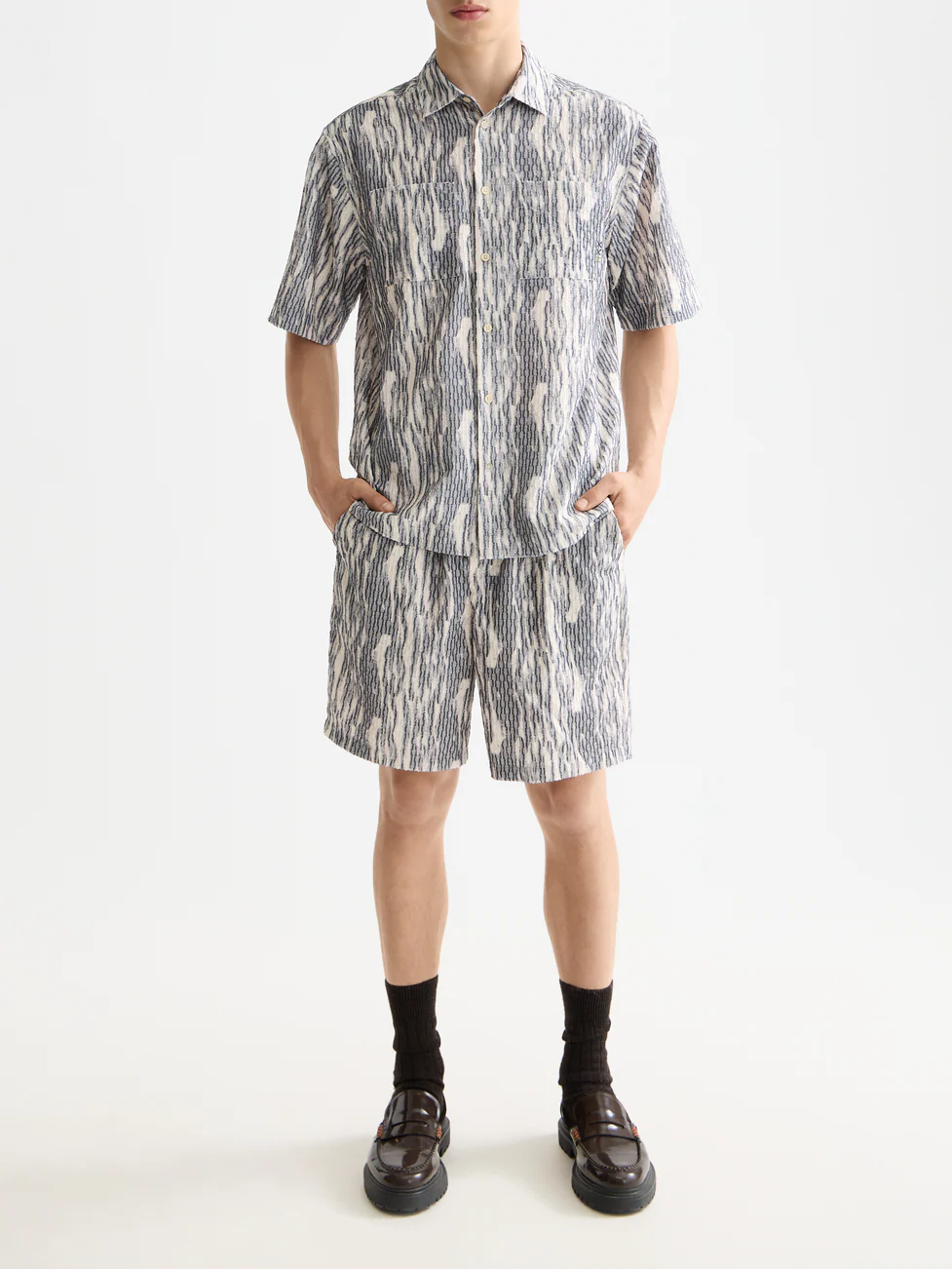 Jacquard short sleeve shirt - Image 2