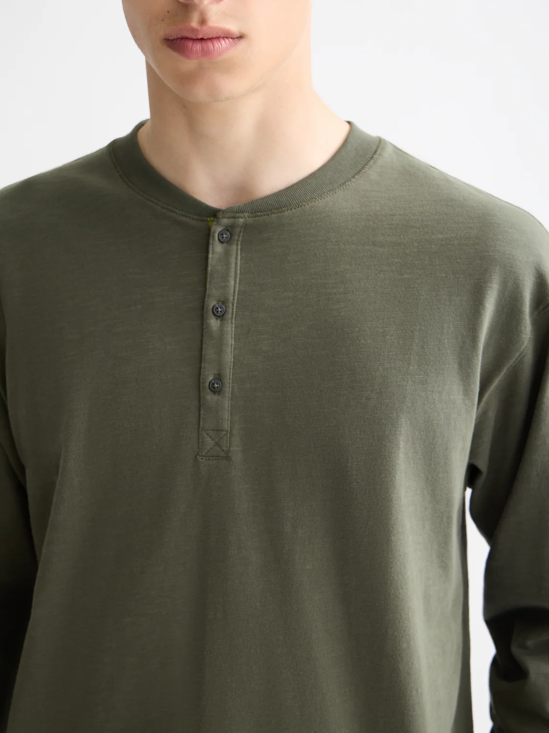 Slub Henley Long Sleeve - Image 10
