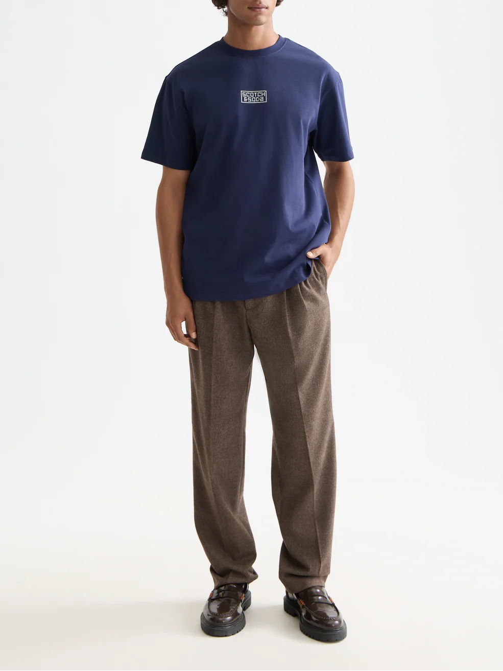 Relaxed Cross-stitch Artwork T-shirt - Image 2
