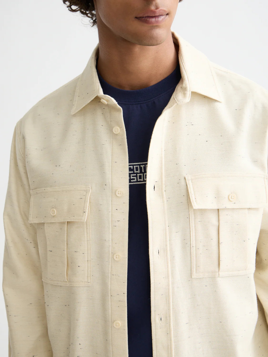 Melange relaxed shirt - Image 10