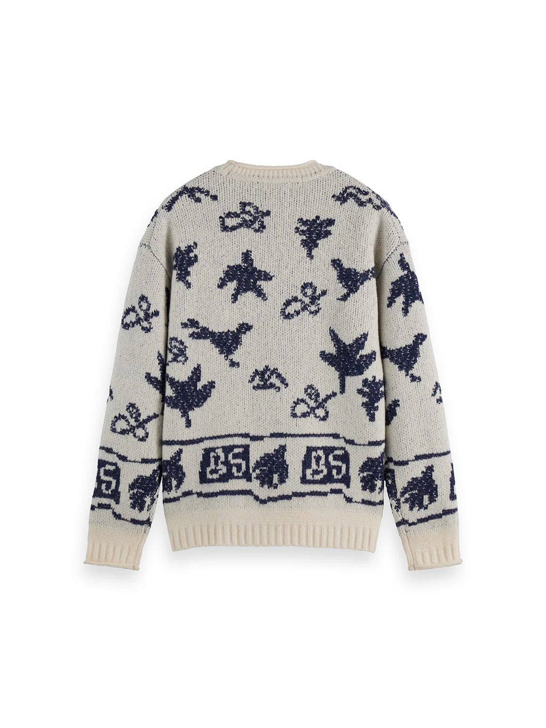 Jacquard dropped shoulder pullover - Image 6