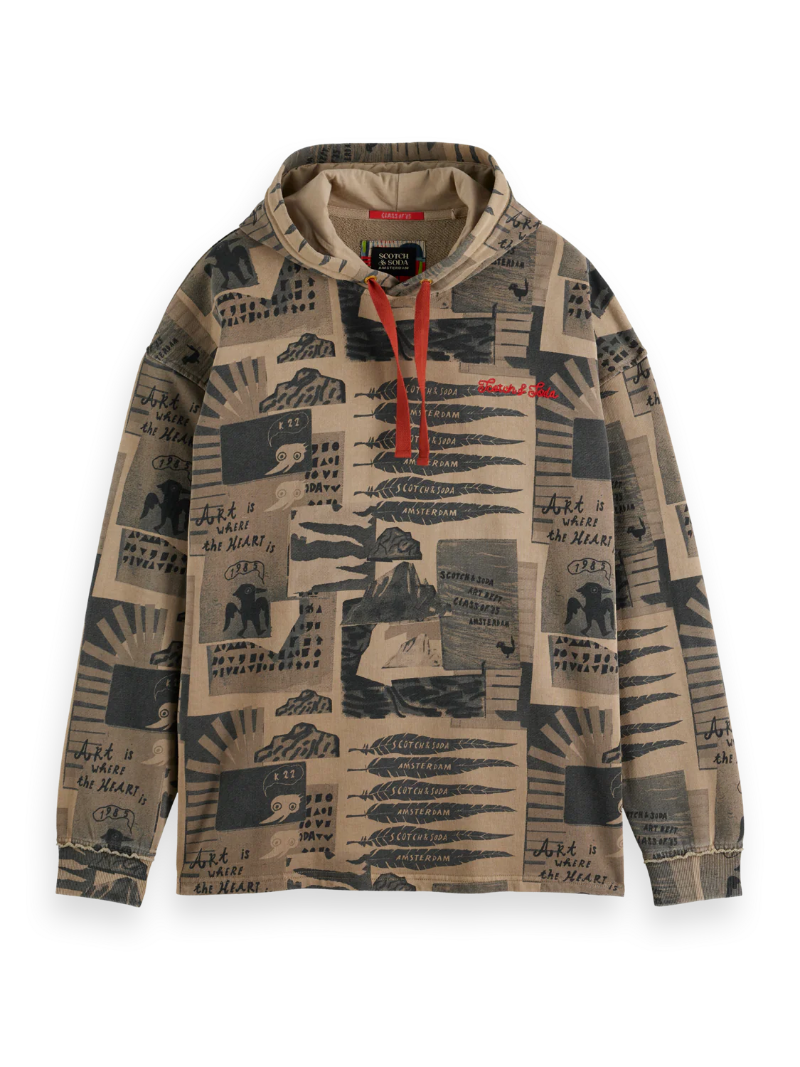 overdyed printed hoodie - Image 5