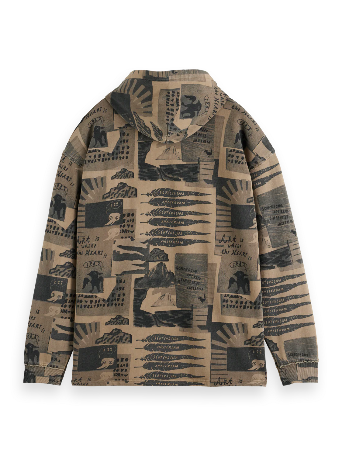 overdyed printed hoodie - Image 6