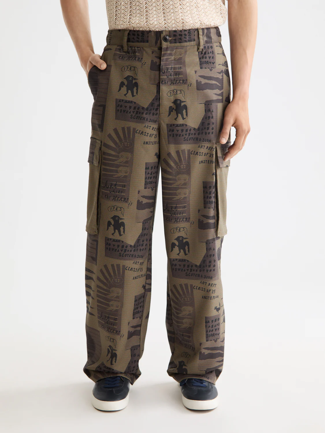 Baggy printed cargo pants - Image 2