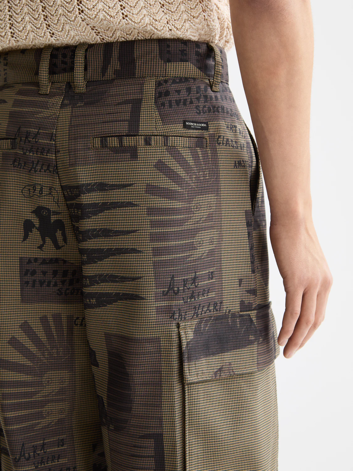 Baggy printed cargo pants - Image 3