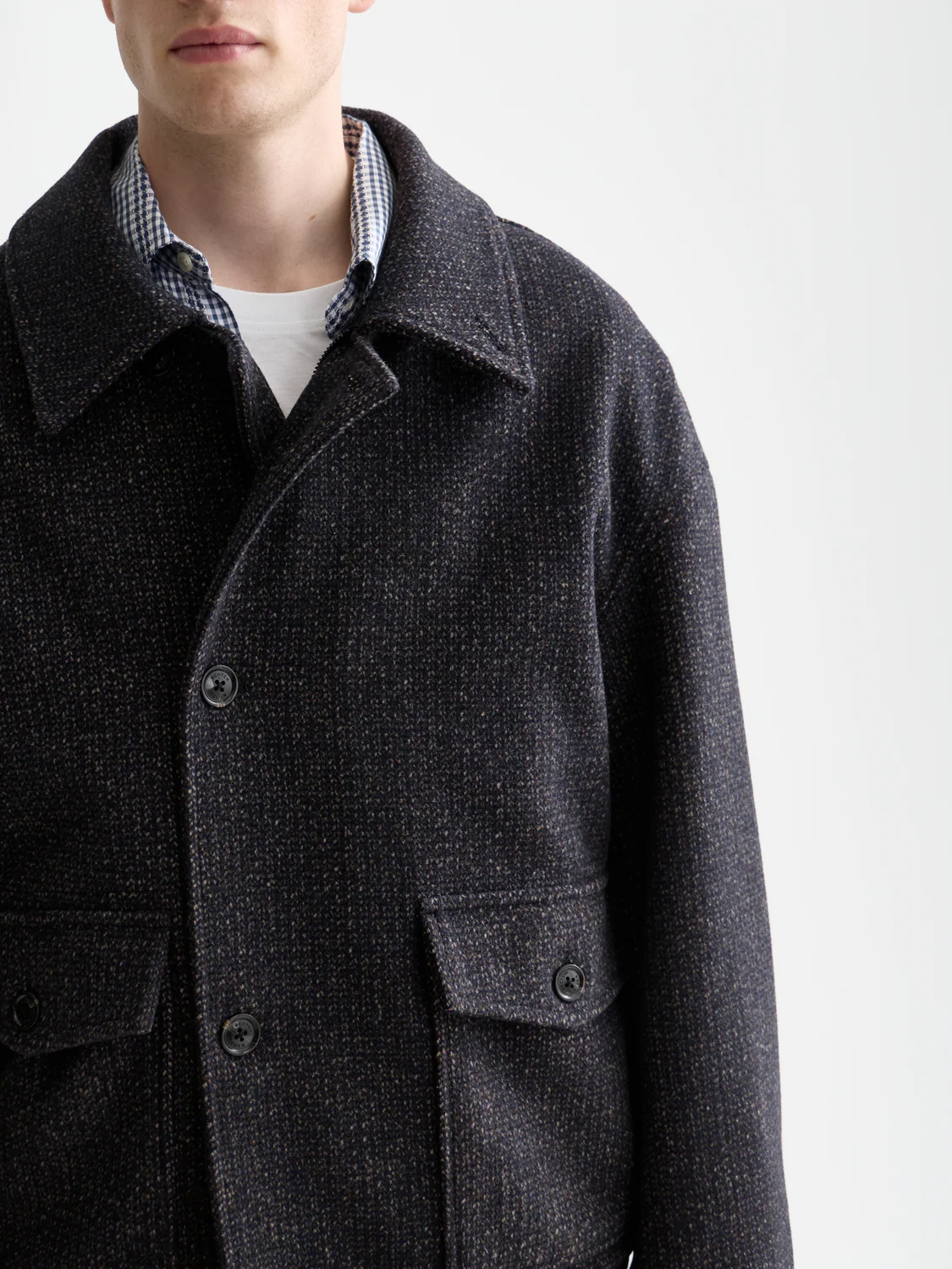 Textured wool jacket - Image 3