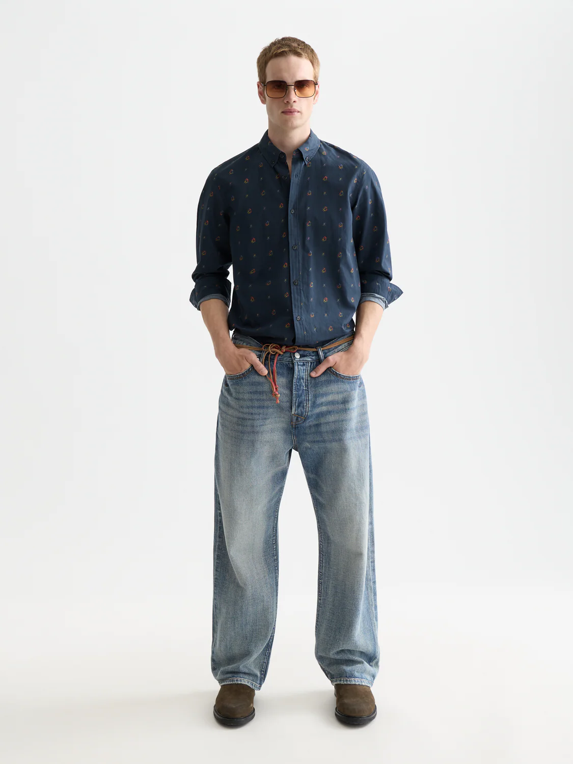 Printed cotton slim shirt - Image 2
