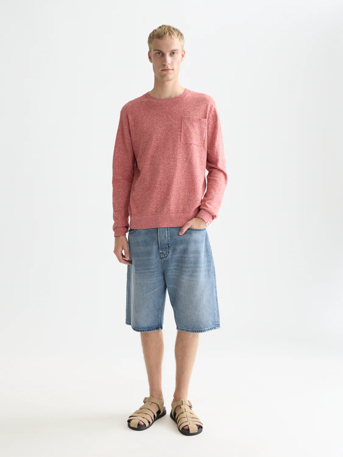Linen-blend melange pullover - Image 8