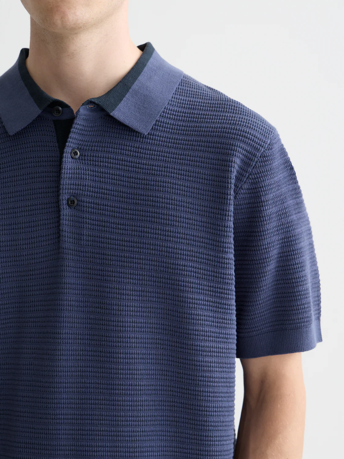 Structured knitted polo - Image 10