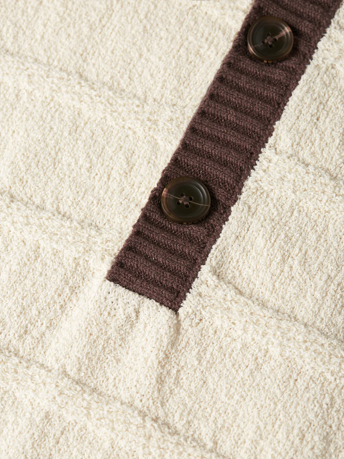 Structured knitted loose polo - Image 7