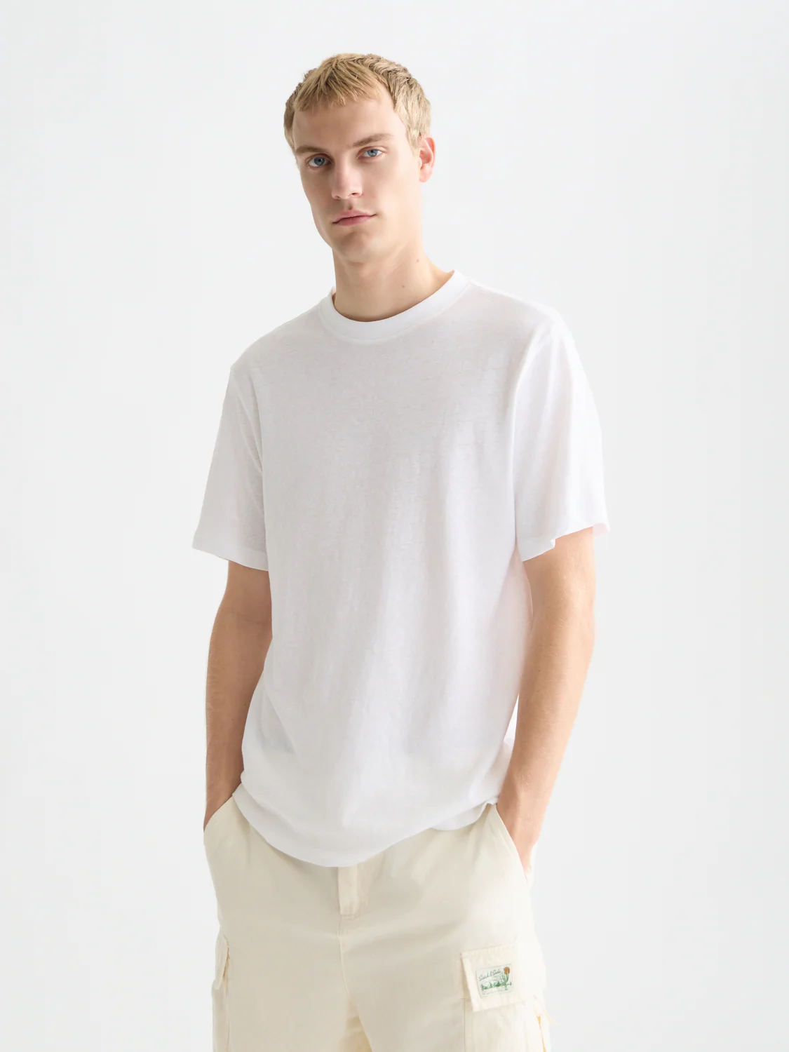 3 crosses cotton-linen T-shirt - Image 8