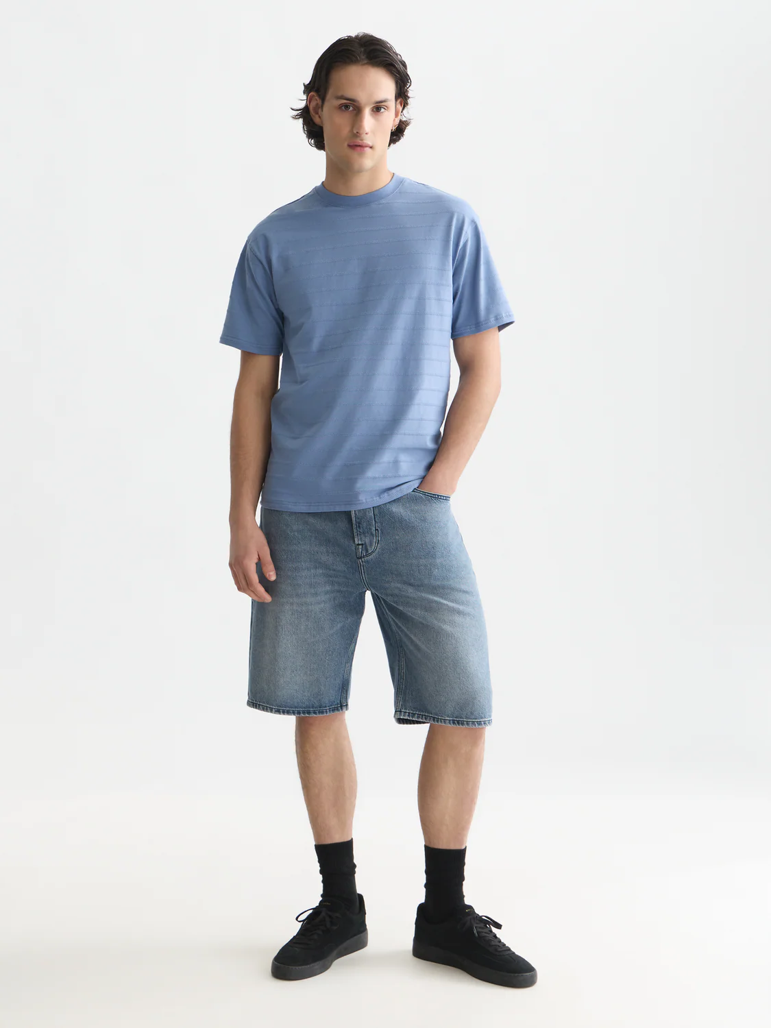 Structured jacquard relaxed T-shirt - Image 16