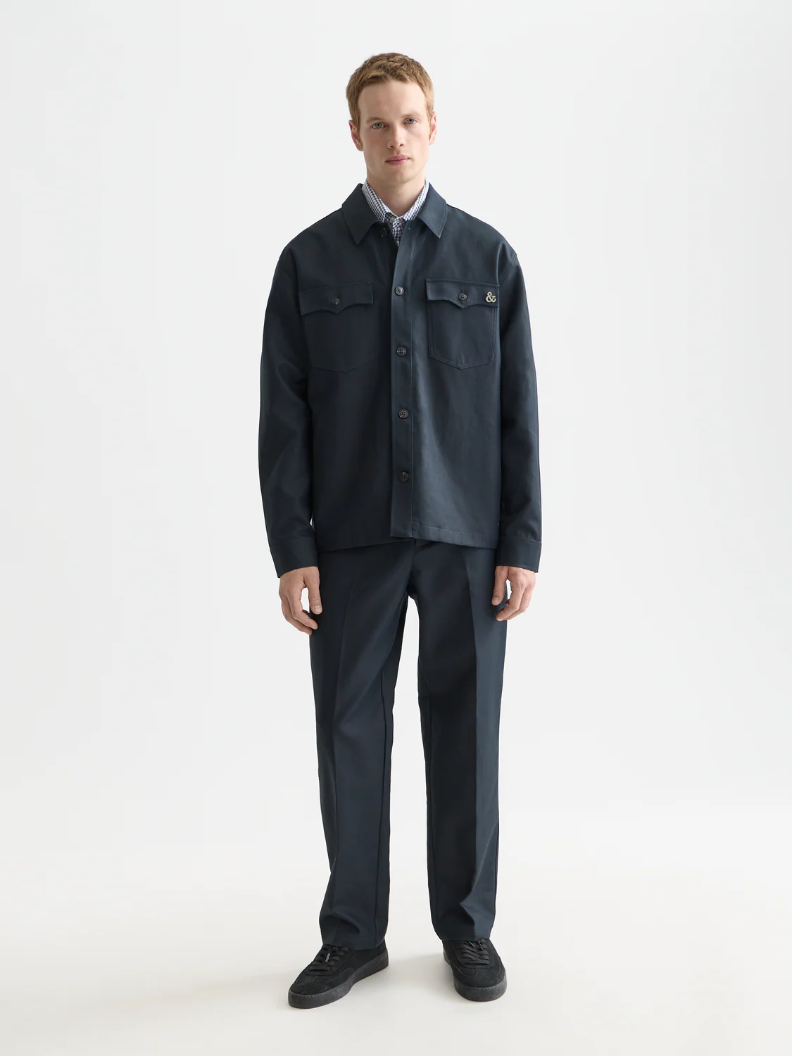 Cotton-blend twill relaxed overshirt - Image 2