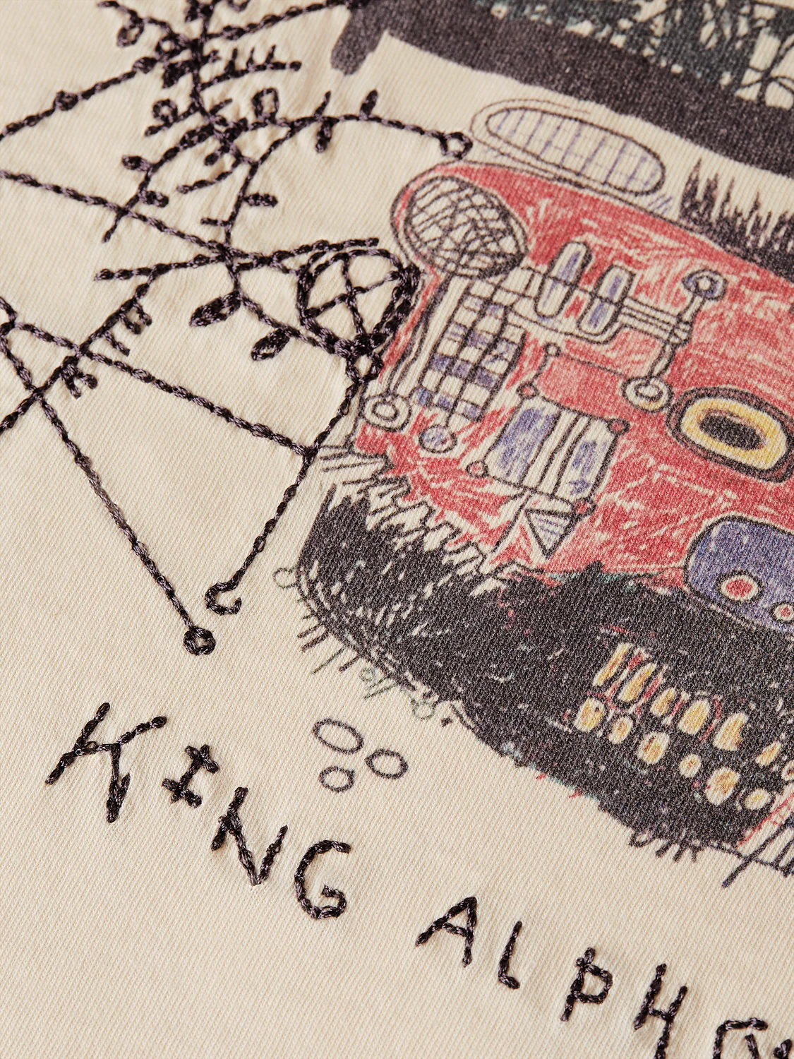 Scotch & Soda x Basquiat Artwork Relaxed T-Shirt - Image 7