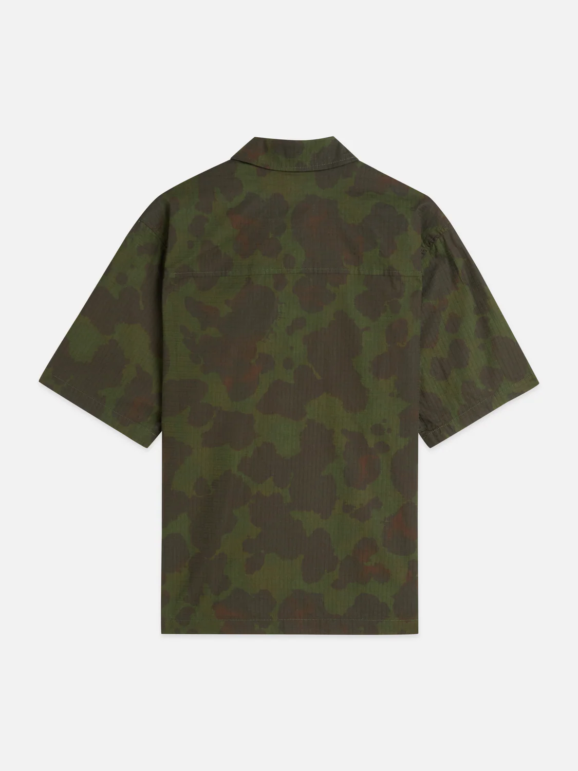 Printed cotton relaxed short sleeve shirt - Image 6