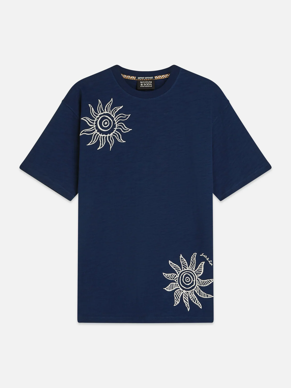 Embroidered artwork relaxed T-shirt - Image 5