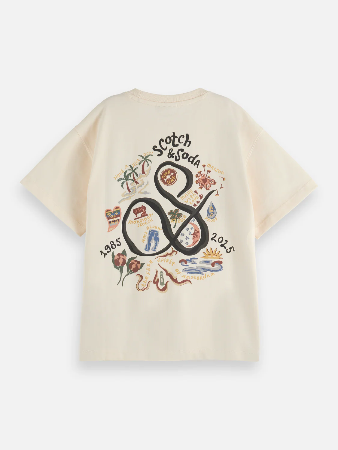 Boys 40th anniversary relaxed embroidery T-shirt - Image 2