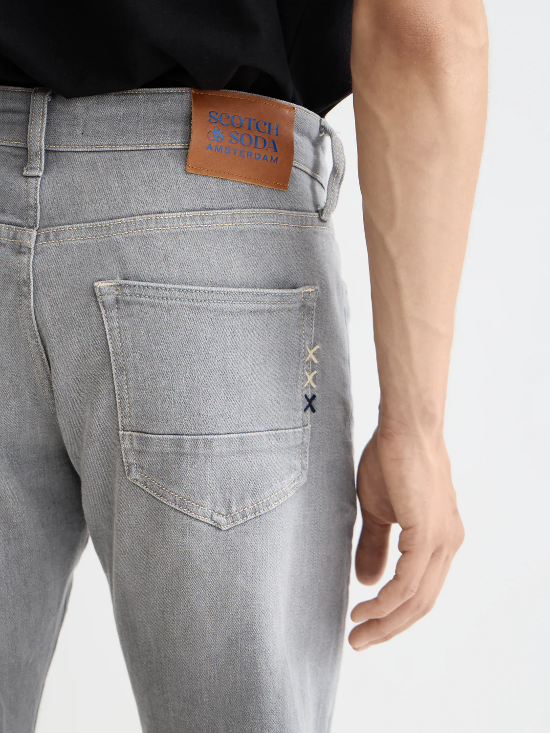 Ralston regular slim jeans – Grey Sands - Image 3
