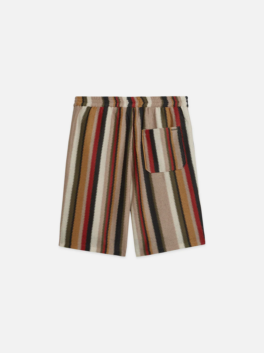 Crochet multicolor stripe relaxed bermuda shorts - Image 6