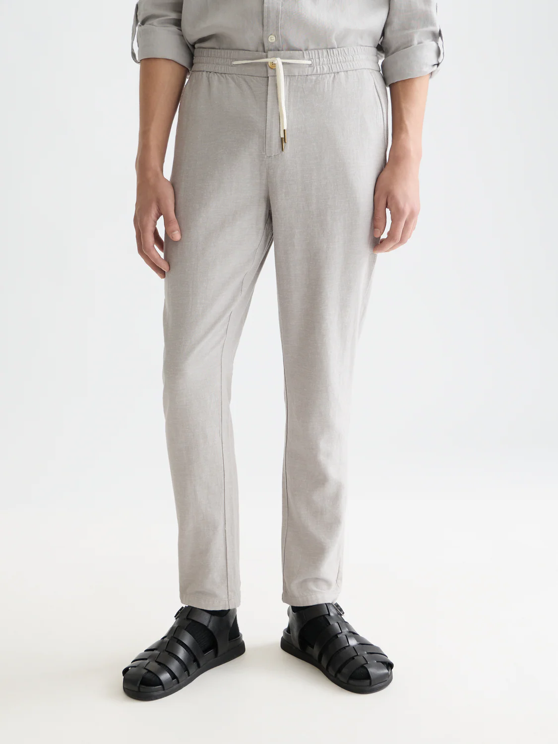 Seasonal Essentials Warren cotton-linen twill jogger - Image 9
