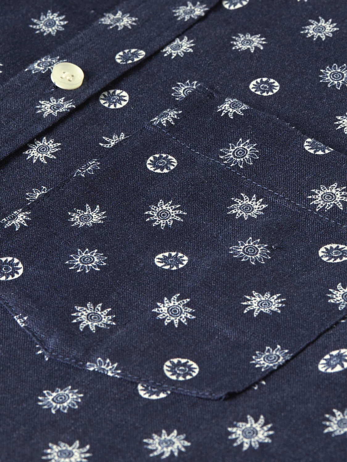 Printed linen shirt - Image 7