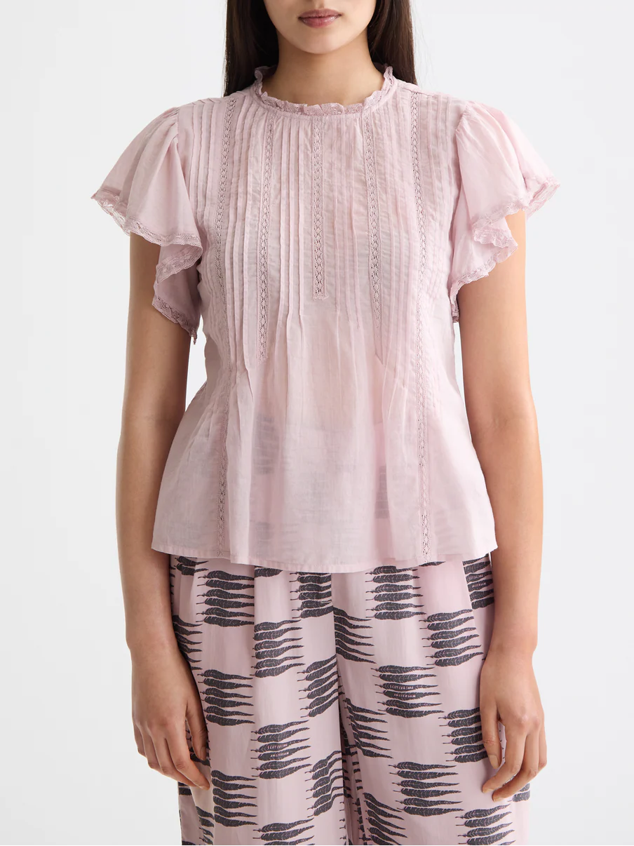 Butterfly sleeve top